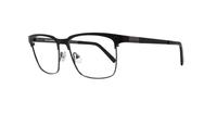 Satin Black Karl Lagerfeld KL259 Rectangle Glasses - Angle