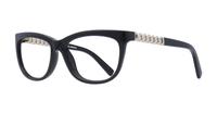 Black Karl Lagerfeld KL852 Rectangle Glasses - Angle