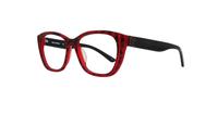 Havana/Red Karl Lagerfeld KL914 Cat-eye Glasses - Angle