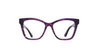 Purple Karl Lagerfeld KL923 Square Glasses - Front