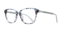 Blue Havana Kate Spade Acerra Square Glasses - Angle