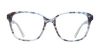 Blue Havana Kate Spade Acerra Square Glasses - Front