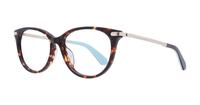 Dark Havana Kate Spade Albie/F Cat-eye Glasses - Angle