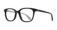 Black Kate Spade Bari Cat-eye Glasses - Angle