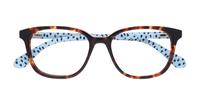 Havana Kate Spade Bari Cat-eye Glasses - Flat-lay