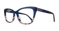 Blue/Pink Kate Spade Celestine Rectangle Glasses - Angle