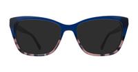 Blue/Pink Kate Spade Celestine Rectangle Glasses - Sun