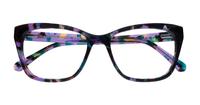 Violet Havana Kate Spade Celestine Rectangle Glasses - Flat-lay
