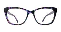 Violet Havana Kate Spade Celestine Rectangle Glasses - Front