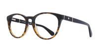 Black/Havana Kate Spade Charissa Round Glasses - Angle