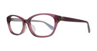 Red Kate Spade Conceta/FJ Rectangle Glasses - Angle
