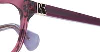 Red Kate Spade Conceta/FJ Rectangle Glasses - Detail