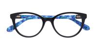 Black Kate Spade Gela Oval Glasses - Flat-lay