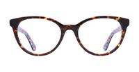 Havana Kate Spade Gela Oval Glasses - Front