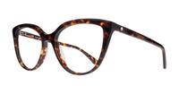 Havana Kate Spade Hana Cat-eye Glasses - Angle