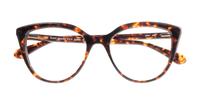 Havana Kate Spade Hana Cat-eye Glasses - Flat-lay