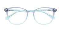 Blue Kate Spade Hermione Rectangle Glasses - Flat-lay