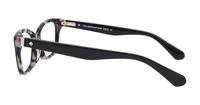 Black/Havana Kate Spade Jeri -54 Rectangle Glasses - Side