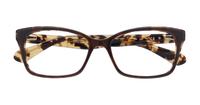 Brown Havana Kate Spade Jeri -54 Rectangle Glasses - Flat-lay
