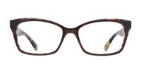 Brown Havana Kate Spade Jeri -54 Rectangle Glasses - Front
