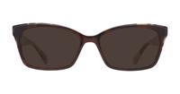 Brown Havana Kate Spade Jeri -54 Rectangle Glasses - Sun