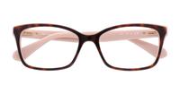 Pink Havana Kate Spade Jeri -54 Rectangle Glasses - Flat-lay