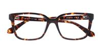 Dark Havana Kate Spade Jordana Rectangle Glasses - Flat-lay