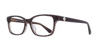 Brown Pattern Kate Spade Kariane/F Rectangle Glasses - Angle