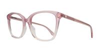 Pink Kate Spade Leanna/G-54 Square Glasses - Angle