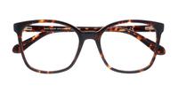 Dark Havana Kate Spade Maci Square Glasses - Flat-lay