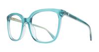 Teal Kate Spade Madrigal/G Square Glasses - Angle