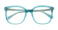 Teal Kate Spade Madrigal/G Square Glasses - Flat-lay