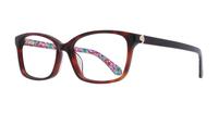 Dark Havana Kate Spade Miriam/G Cat-eye Glasses - Angle