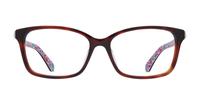 Dark Havana Kate Spade Miriam/G Cat-eye Glasses - Front