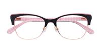 Black Kate Spade Muriel/G Cat-eye Glasses - Flat-lay