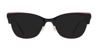 Black Kate Spade Muriel/G Cat-eye Glasses - Sun