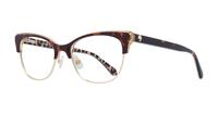 Havana Kate Spade Muriel/G Cat-eye Glasses - Angle