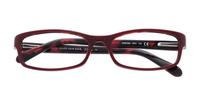 Red/Pink Kate Spade Narcisa Rectangle Glasses - Flat-lay