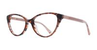 Pink Havana Kate Spade Novalee Cat-eye Glasses - Angle