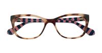 Light Havana Kate Spade Posi Cat-eye Glasses - Flat-lay