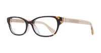 Dark Havana Kate Spade Rainey Rectangle Glasses - Angle