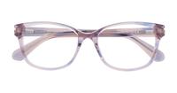 Blue Grey Horn Kate Spade Reilly/G Square Glasses - Flat-lay