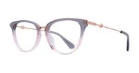 Grey/Pink Kate Spade Valencia Cat-eye Glasses - Angle