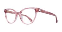 Pink Horn Kate Spade Xandra Round Glasses - Angle