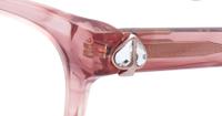 Pink Horn Kate Spade Xandra Round Glasses - Detail