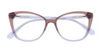 Brown / Blue Kate Spade Zahra Cat-eye Glasses - Flat-lay