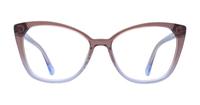 Brown / Blue Kate Spade Zahra Cat-eye Glasses - Front