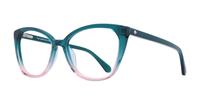 Green Kate Spade Zahra Cat-eye Glasses - Angle