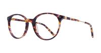 Tortoise LE COQ SPORTIF LCS1005 Round Glasses - Angle