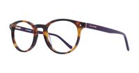Tortoise LE COQ SPORTIF LCS1007 Round Glasses - Angle